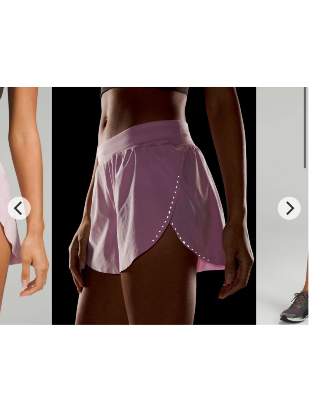 Lululemon Find Your Pace High-Rise Lined Short 3" Pink Peony sz 8 - Picture 2 of 6